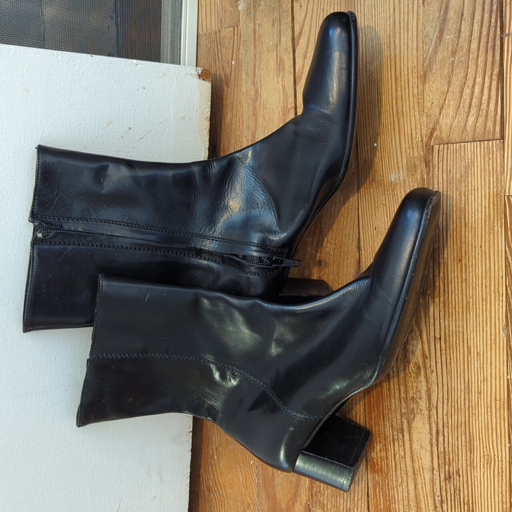 Cole Haan Black leather 3/4 boots size 7.5